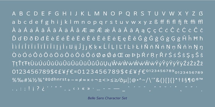 Belle Sans Font Webfont Desktop Myfonts