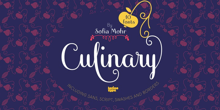Culinary Font Poster 1