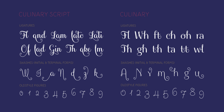 Culinary Font Poster 10