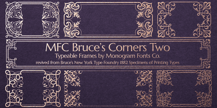 MFC Bruce Corners Two Font Poster 1