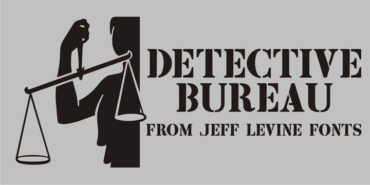 Detective Bureau JNL Font Poster 1