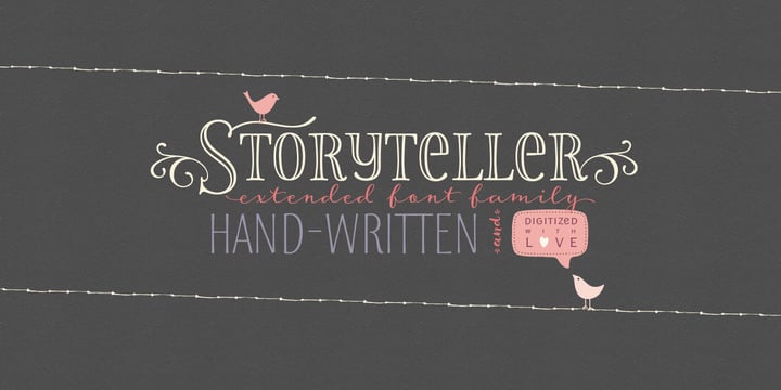 Storyteller Font Poster 5