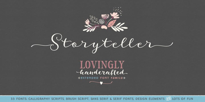 Storyteller Font Poster 1