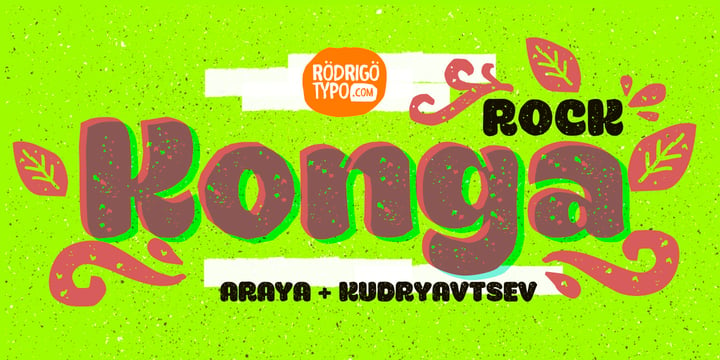 Konga Rock Font Poster 1