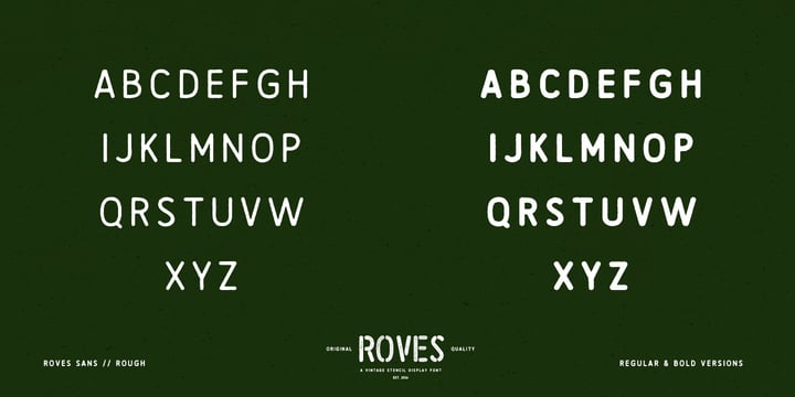Roves Font Poster 10