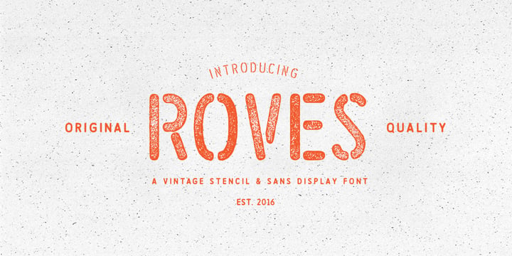 Roves Font Poster 1