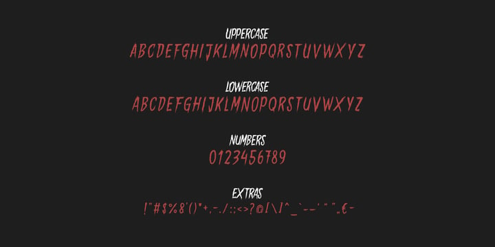 Gory Madness Font Poster 2