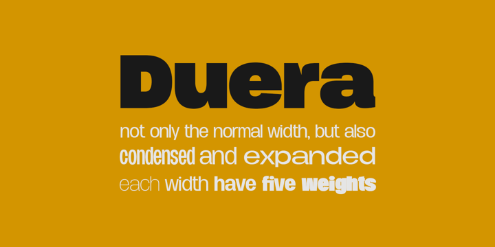 Duera Font Poster 3