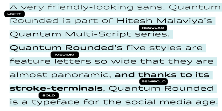 Quantum Latin Rounded Font Poster 7