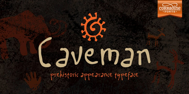 Caveman Font Poster 1