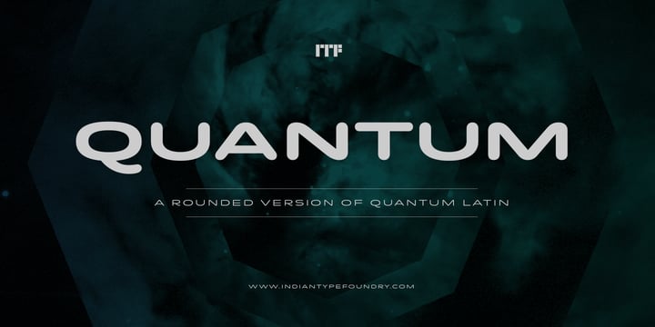 Quantum Latin Rounded Font Poster 1