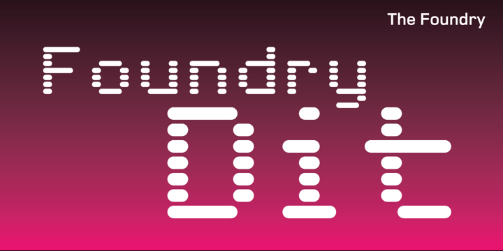 Foundry Dit Font Poster 1