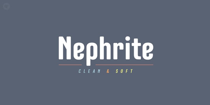 Nephrite Font Poster 1