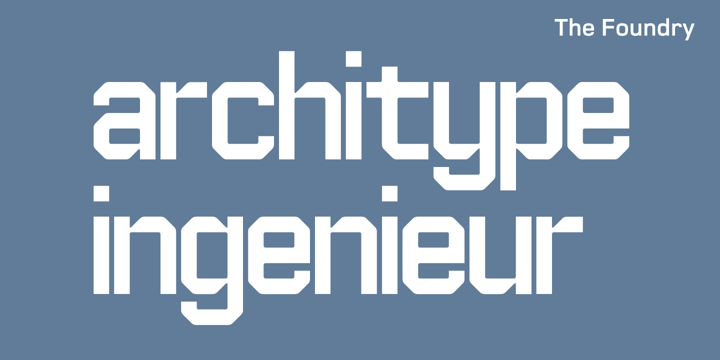 Architype Ingenieur Font Poster 1