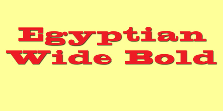 Egyptian Wide Font Poster 1