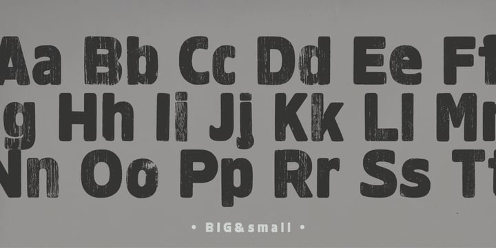 Woodout Font Poster 6