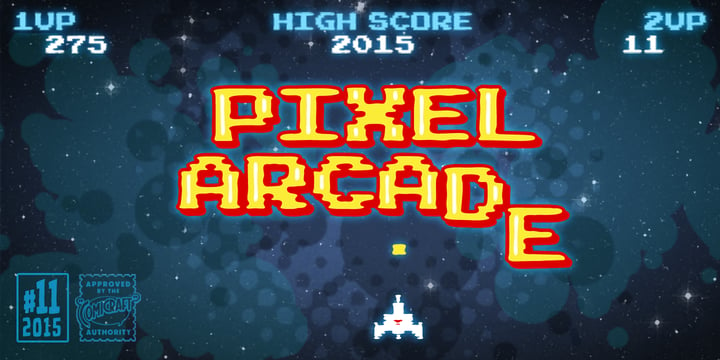 Pixel Arcade Font Poster 1