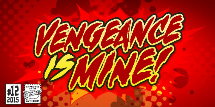 Vengeance Is Mine Font Poster 1