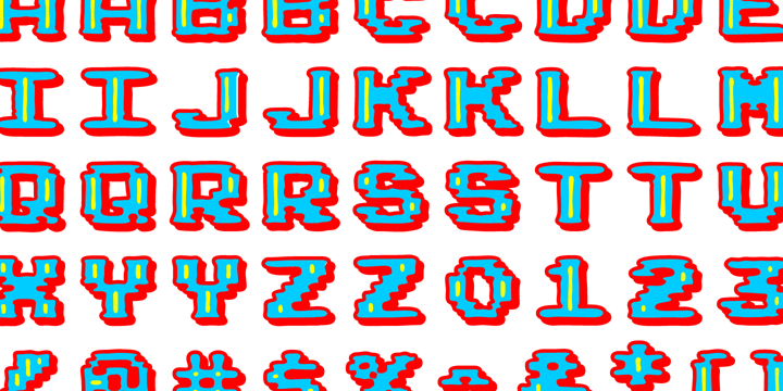 Pixel Arcade Font Poster 2