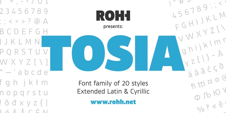 Tosia Font Poster 1