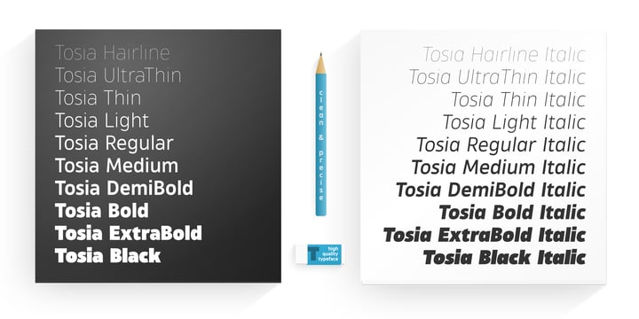 Tosia Font Poster 8