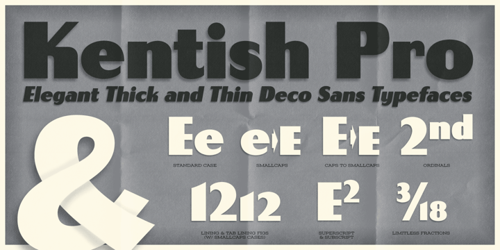 Kentish AOE Pro Font Poster 1