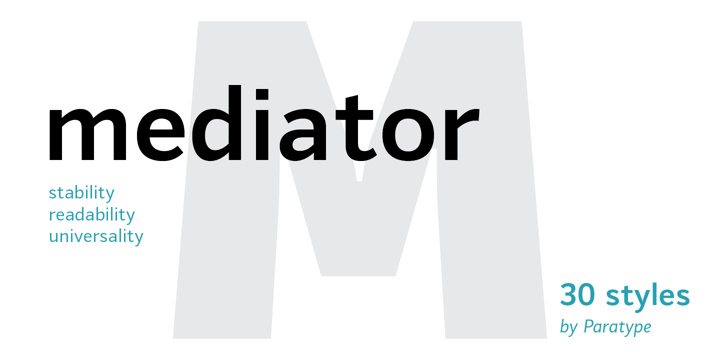 Mediator Font Poster 1