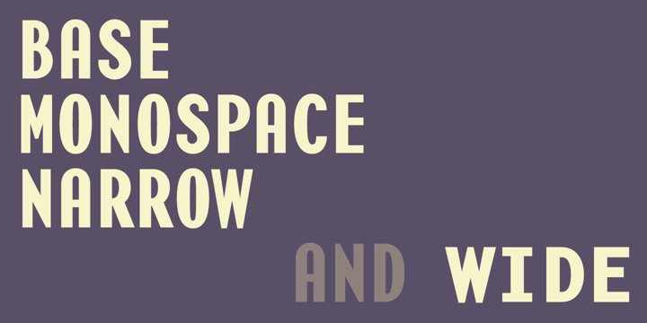 Base Monospace Font Poster 1