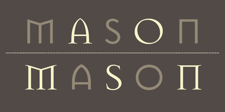 Mason Font Poster 1