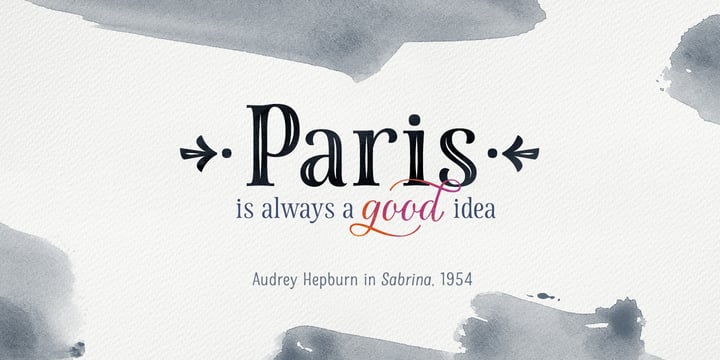 La Parisienne Font Poster 2