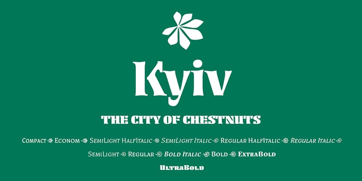 Kyiv Font Poster 1