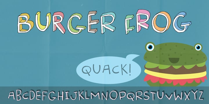 Burgerfrog Font Poster 1