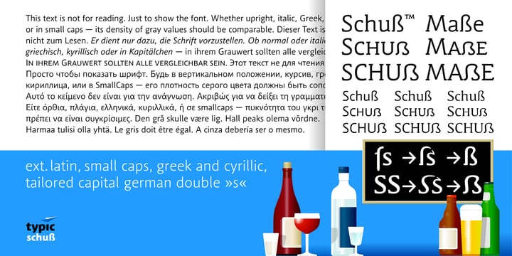 Schuss Sans PCG Font Poster 9