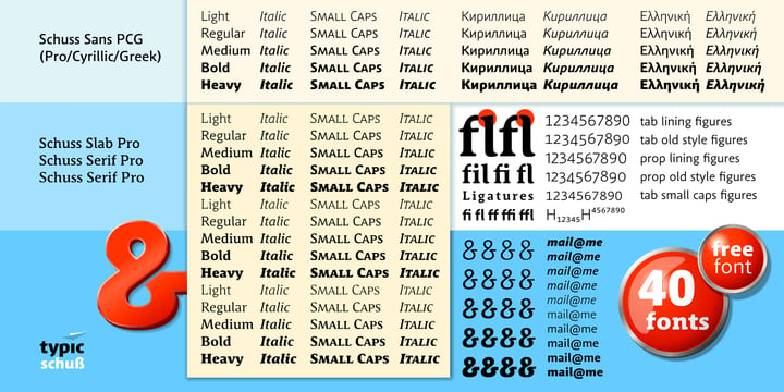 Schuss Serif Pro Font Poster 2