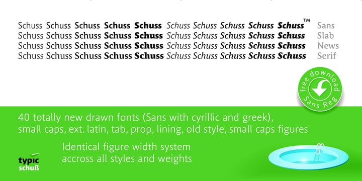 Schuss Serif Pro Font Poster 3