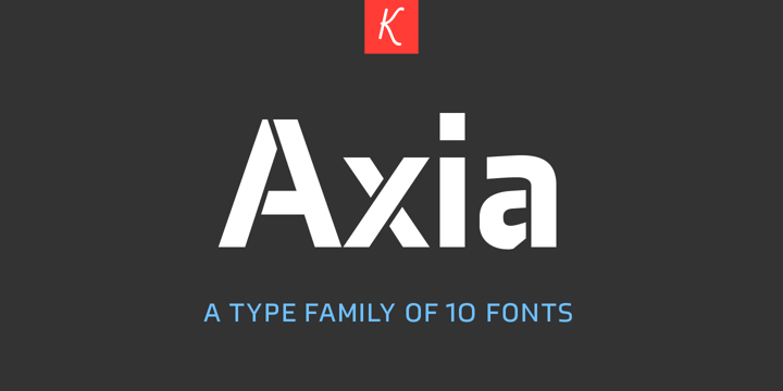 Axia Font Poster 1