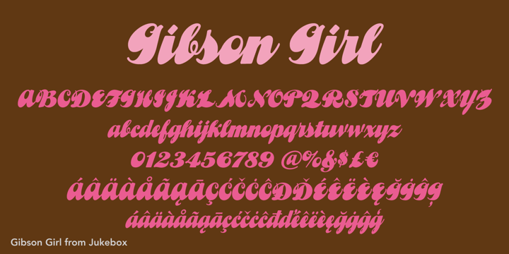 Gibson Girl JF Font Poster 1