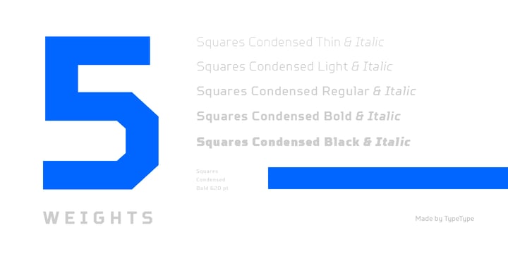 TT Squares Condensed Font Poster 15