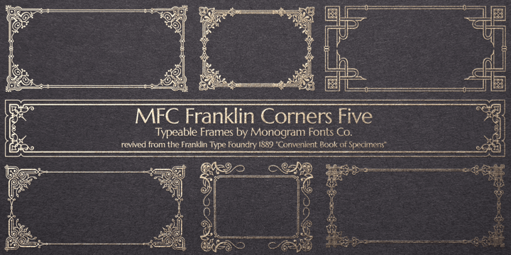 MFC Franklin Corners Five Font Poster 1