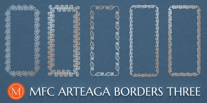 MFC Arteaga Borders Three Font Poster 1