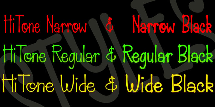 HiTone Font Poster 8