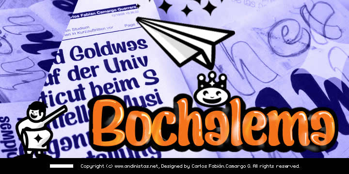 Bochalema Font Poster 4