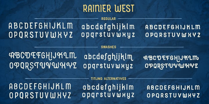 Rainier Font Poster 6