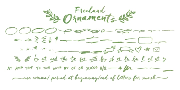 Freeland Font Poster 7