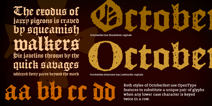 Octoberfest Font Poster 2