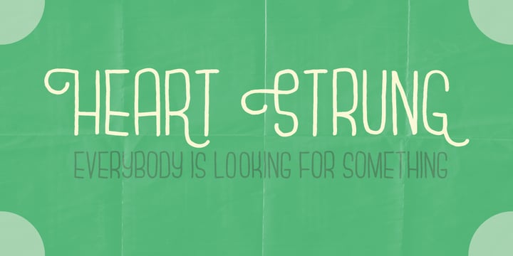 Heart Strung Font Poster 1