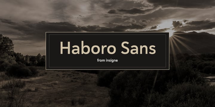 Haboro Sans Font Poster 1