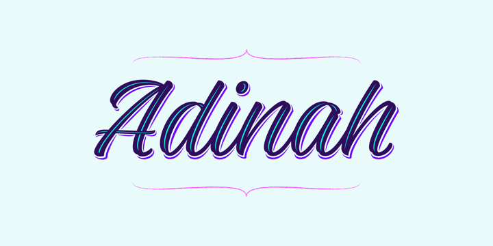 Adinah Font Poster 5