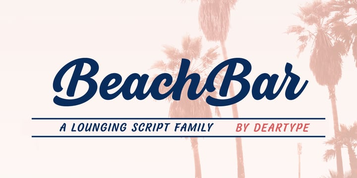 BeachBar Font Poster 1