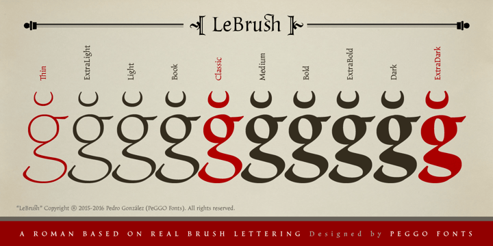 LeBrush Font Poster 9